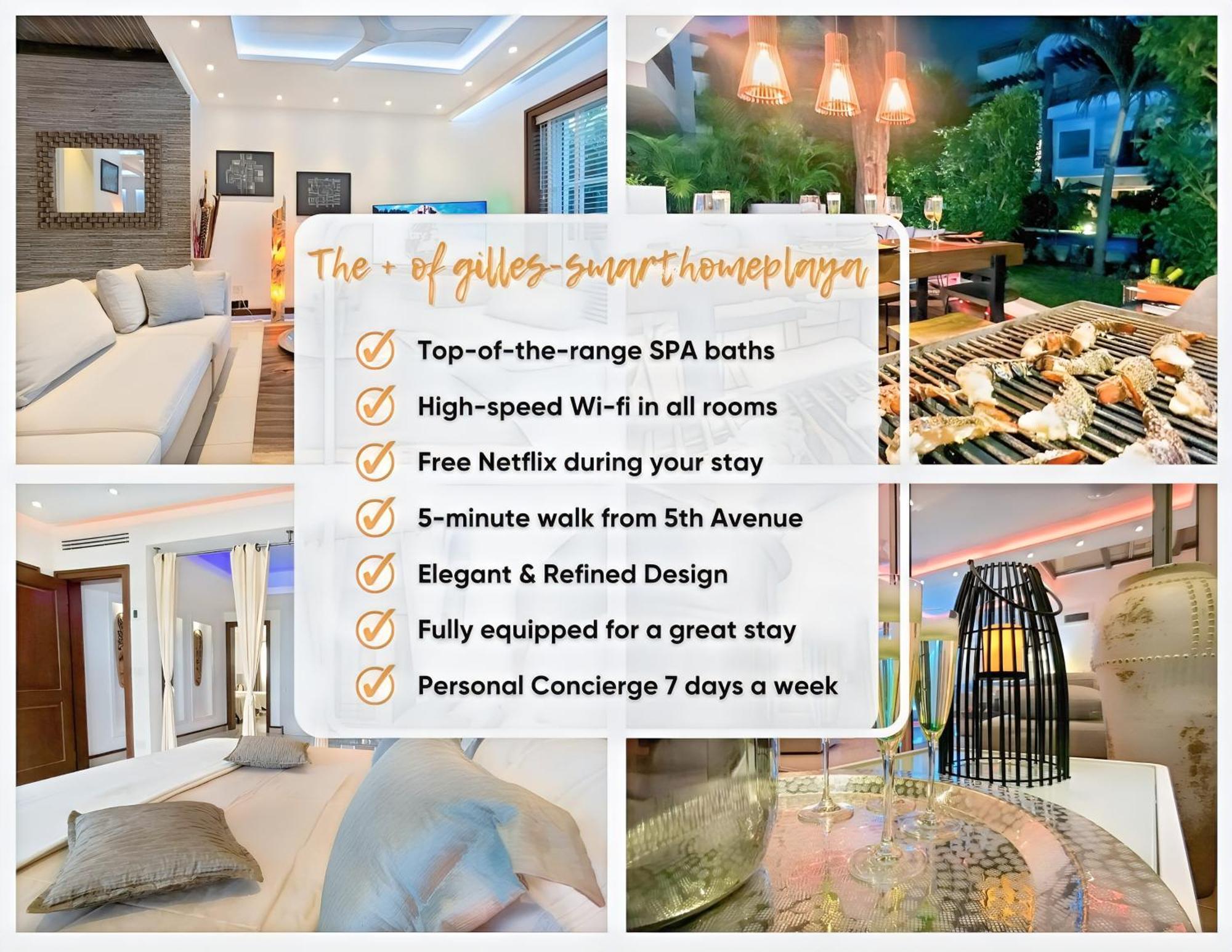 Luxury Duplex -4 Pers- 2Mn Beach&5Th Av, Pool, Gym Playa del Carmen Buitenkant foto